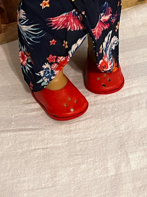 AG209 - Floral summer wrap with red shoes