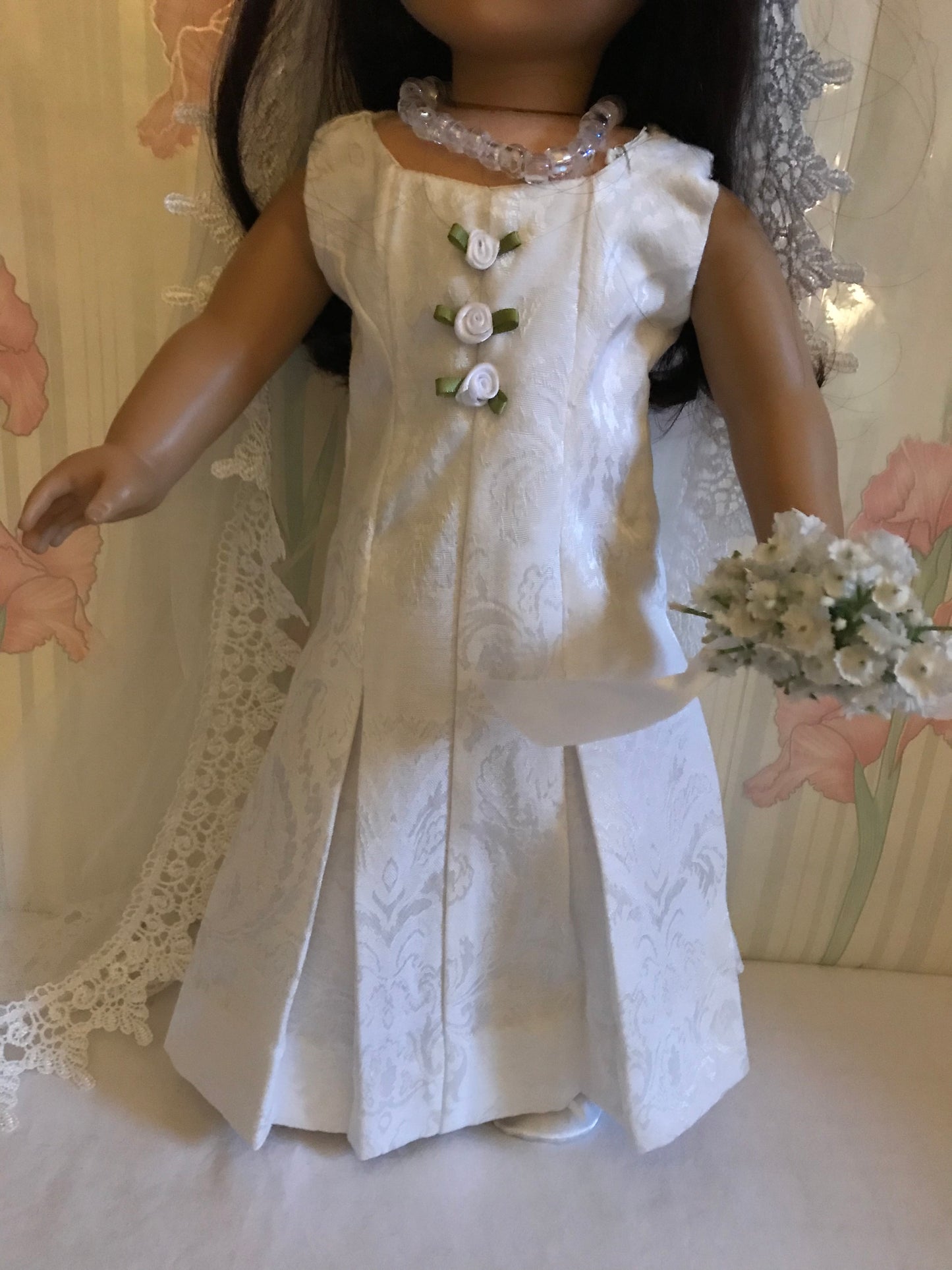 AG26 - Wedding Dress - Lily of the Valley brocade style