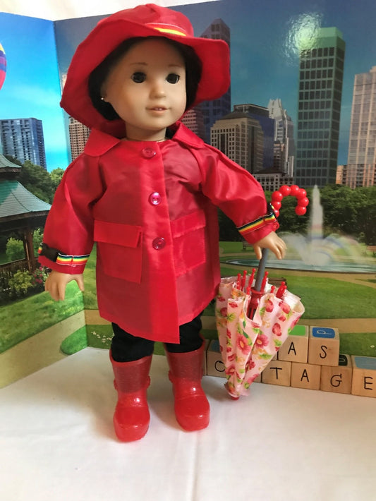 AG112 - Red rainy day outfit