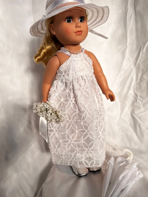 AG19 - Wedding Dress with hat and umbrella