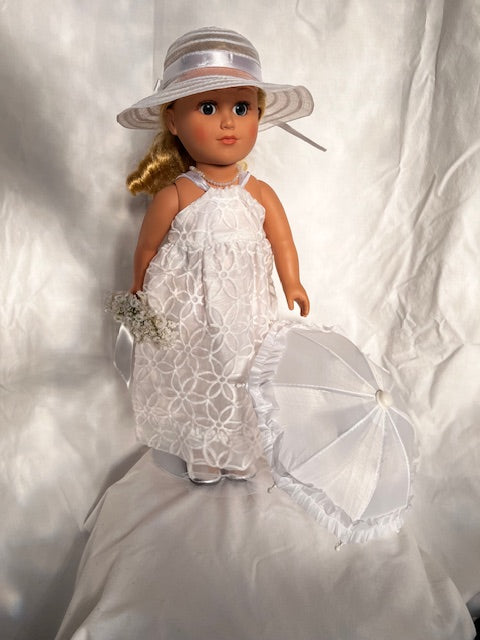 AG19 - Wedding Dress with hat and umbrella