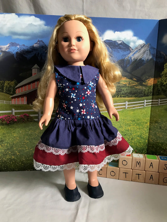 AG213  - Patriotic dress, ready for the party