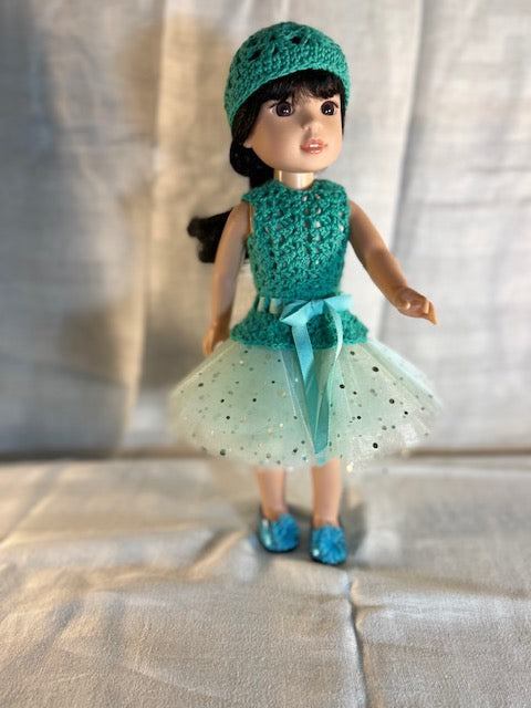 WW62 - Romantic Fusion in aqua - ready for the ballet