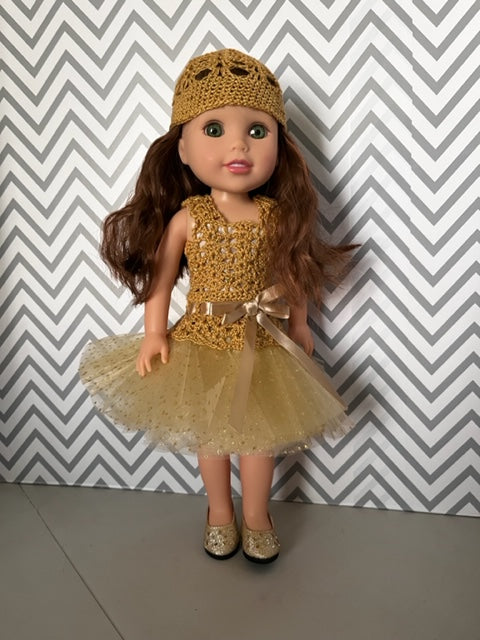 WW68 - Romantic Fusion in gold - ready for the ballet