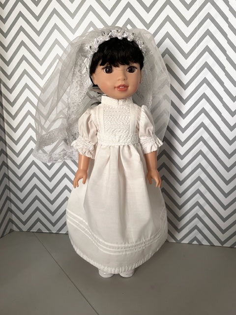 WW78 - Wedding Dress for Wellie Wisher 14.5 inch doll